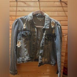 Worn once! Jean jacket - size small